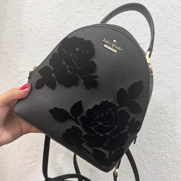 kate spade Handbags - Cameron Street Flock Roses Mini Crossover/Backpack Bag